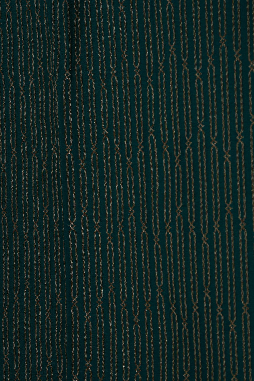 Image of Banarasi Crepe Silk Brocade Teal Green Saree